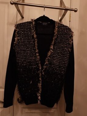 Black Lanvin Cardigan, Size 6/Medium
